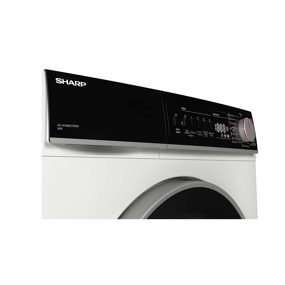 Sharp KD-NHB8S7GWD-PL Freestanding Tumble Dryer