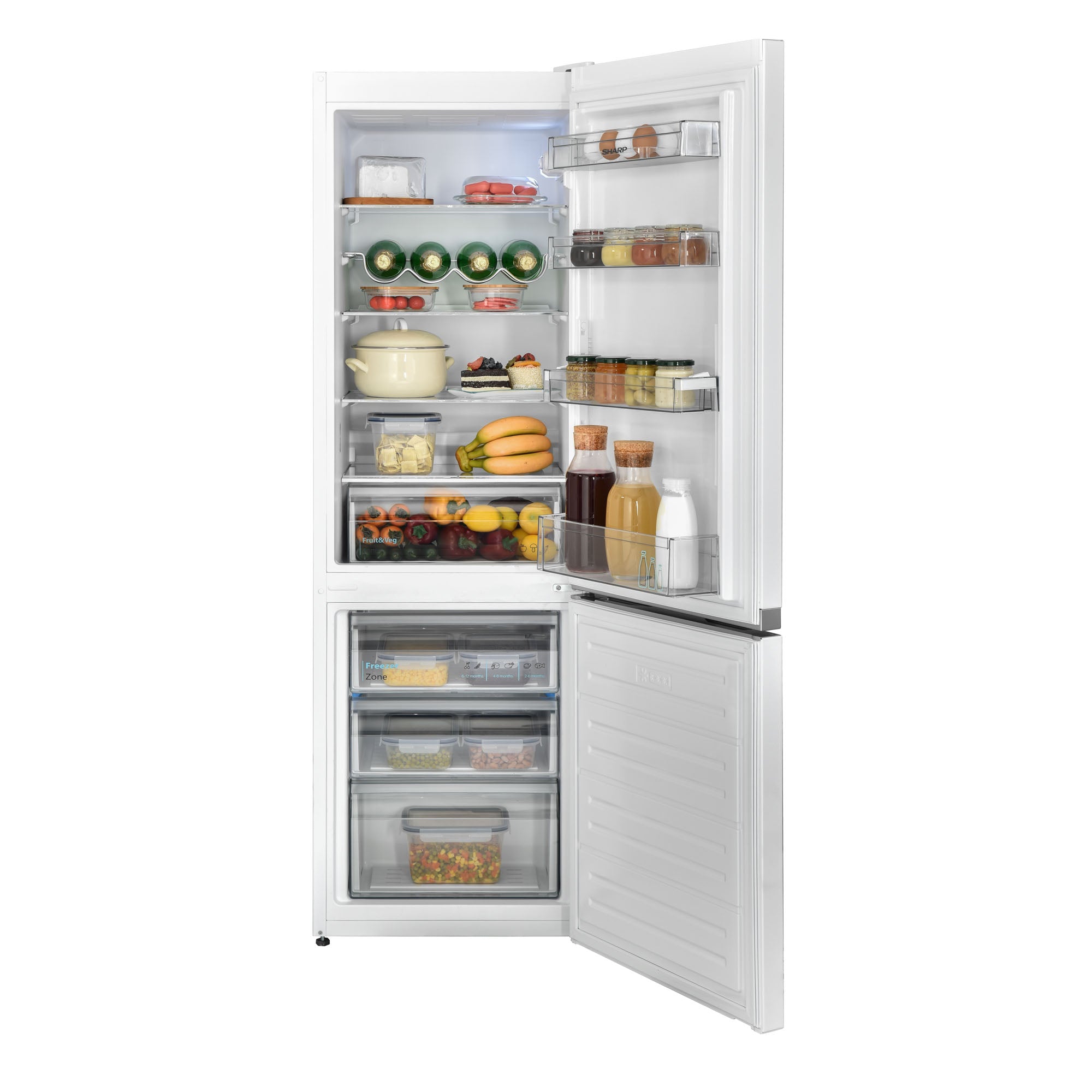 SHARP SJ-BB04DTXWE2-EN 54cm Fridge-Freezer