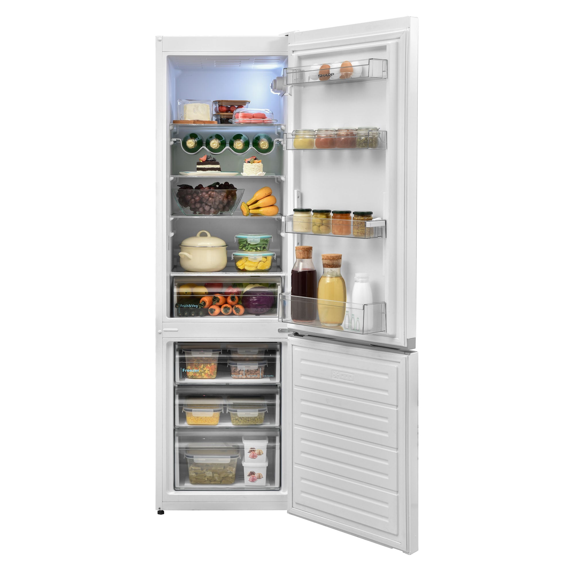 SHARP SJ-BB05DTXWE-EN 54cm Fridge-Freezer