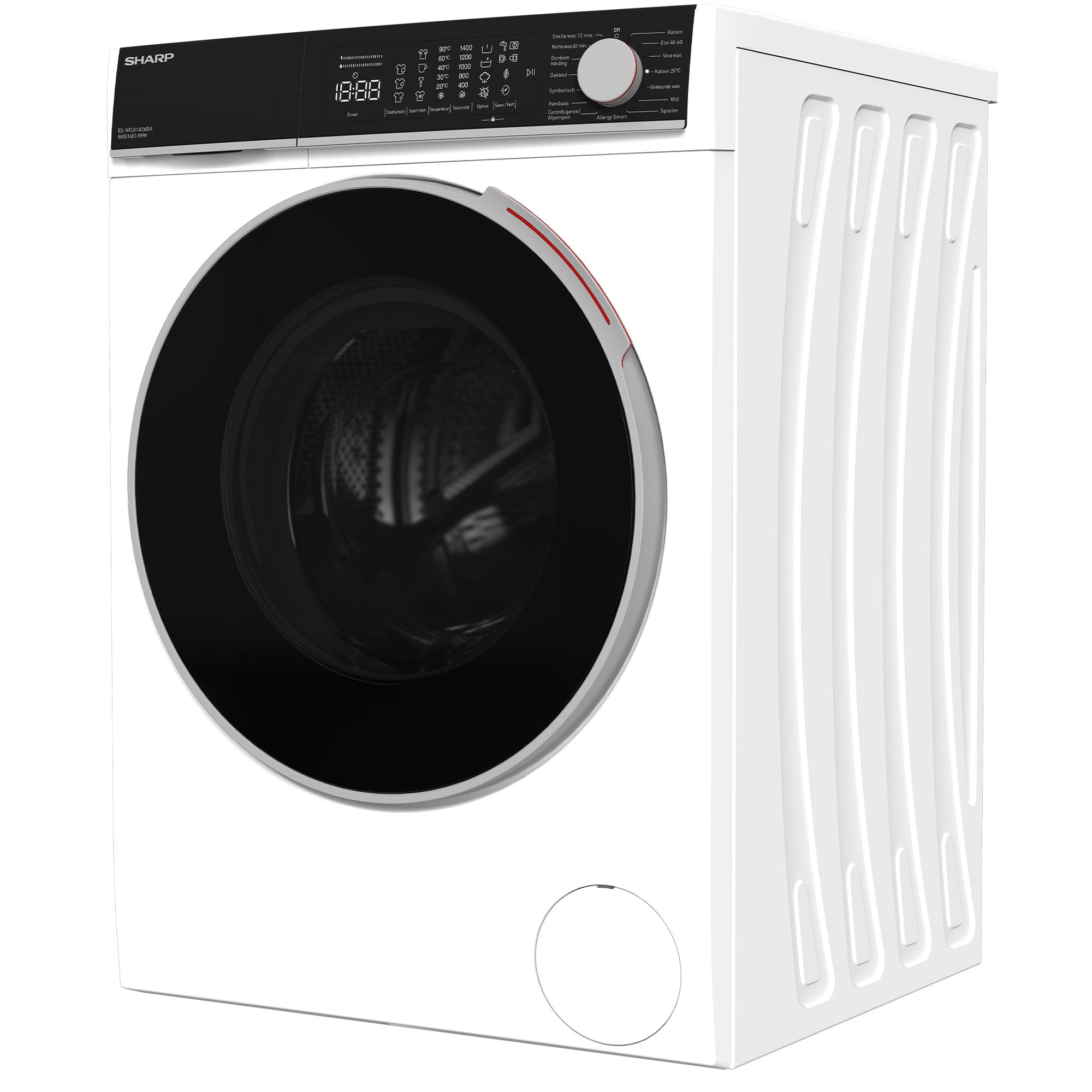 SHARP ES-NFL814CWDA-BX Free-Standing Washing Machine