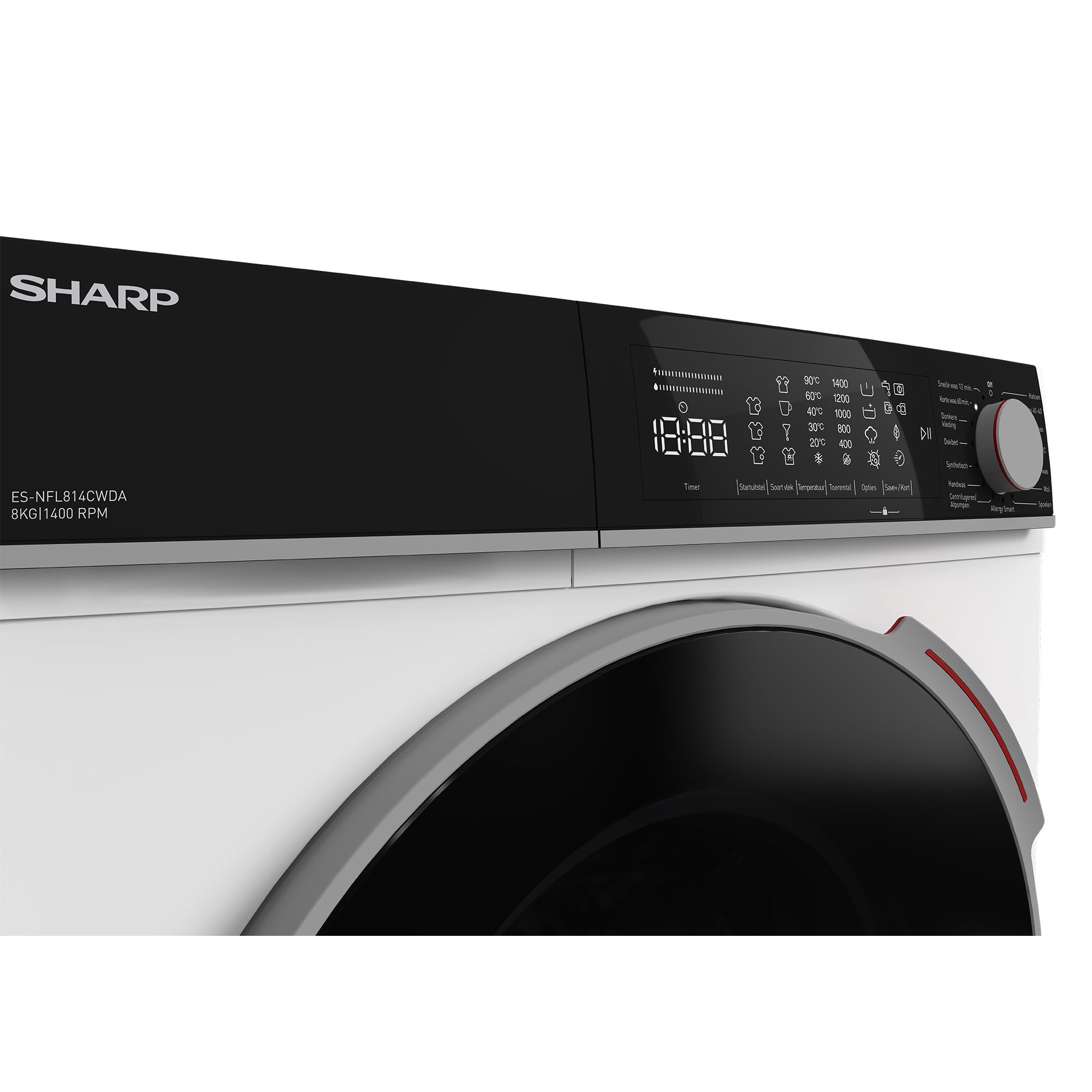 SHARP ES-NFL814CWDA-BX Free-Standing Washing Machine