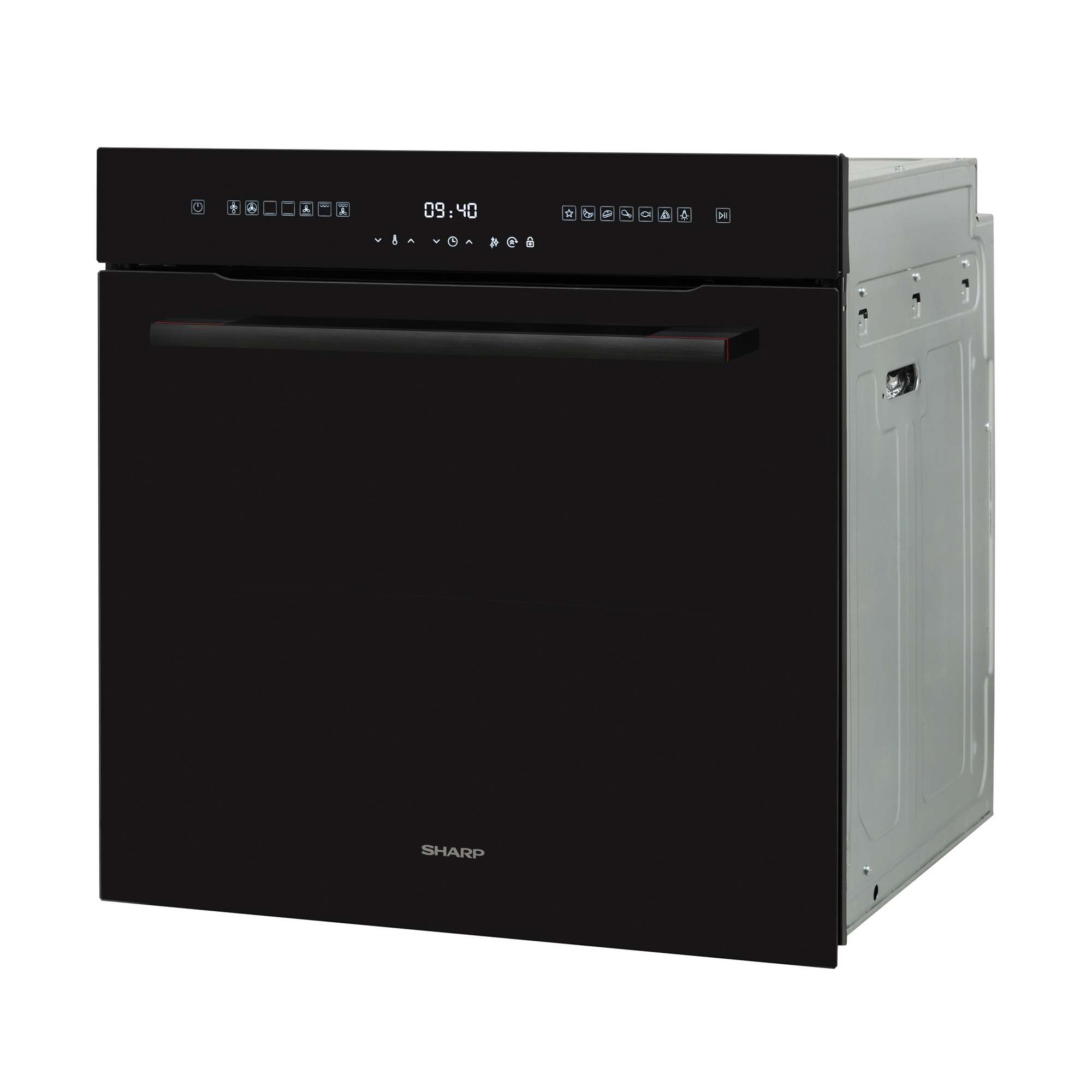 Sharp KA-75L64BNH-EU Built-In 73lt. Standard Multifunction Oven, Pure Black