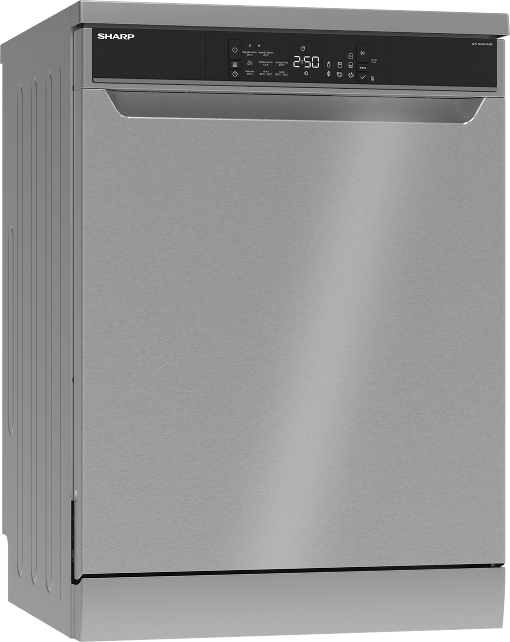 SHARP QW-NA25F44BI Pose libre Lave-vaisselle 60 cm 14 couverts 44 dB C