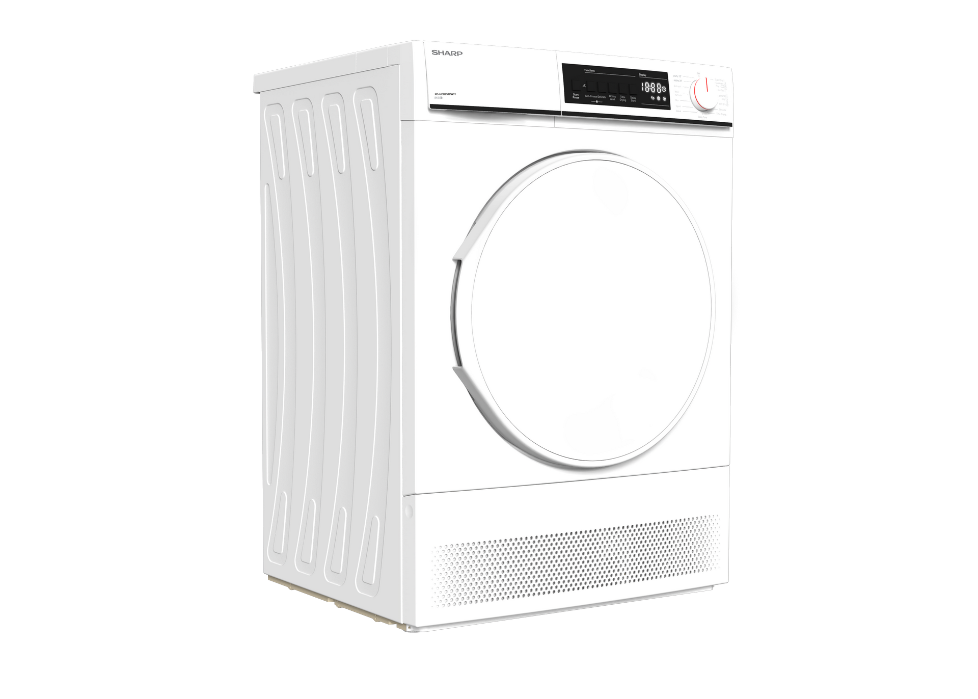 SHARP KD-NCB8S7PW91-EN Freestanding Tumble Dryer 8 kg B Class