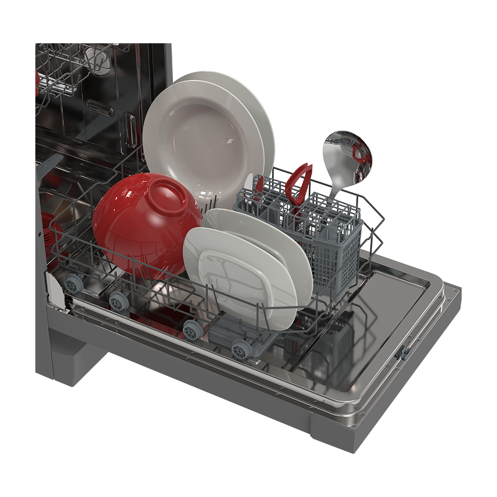 SHARP QW-NS1CF49EI-ES Freestanding 45 cm Dishwasher 10 PS 49 db E Class with MicroBan Technology