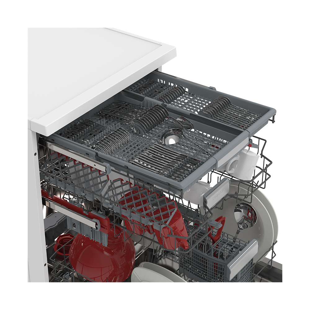 SHARP QW-NA35F44BW-ES Freestanding 60 cm Dishwasher 14 PS 44 db B Class with EcoBox Technology
