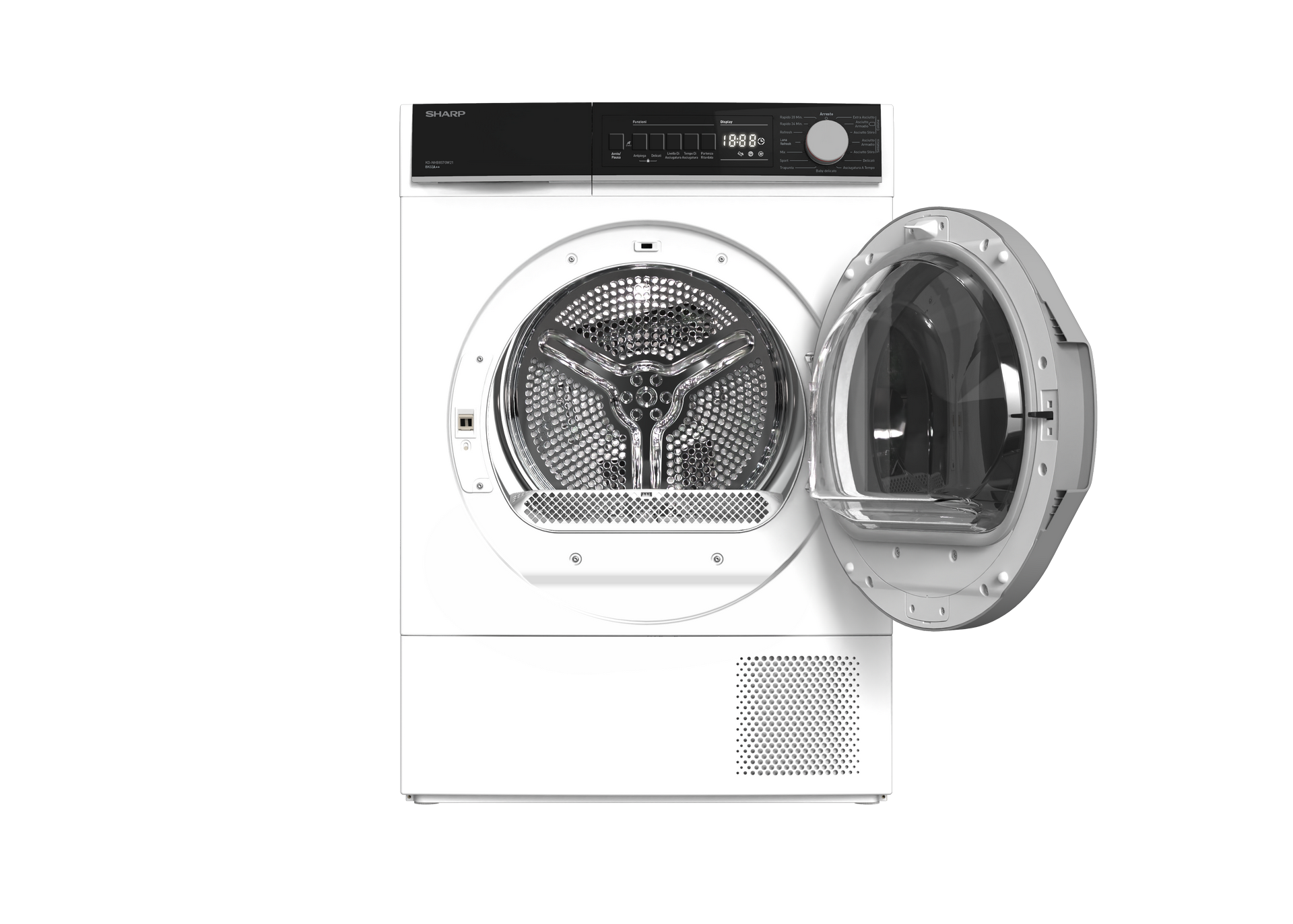 SHARP KD-NHB9S7GW2-IT Freestanding Tumble Dryer 9 kg A++