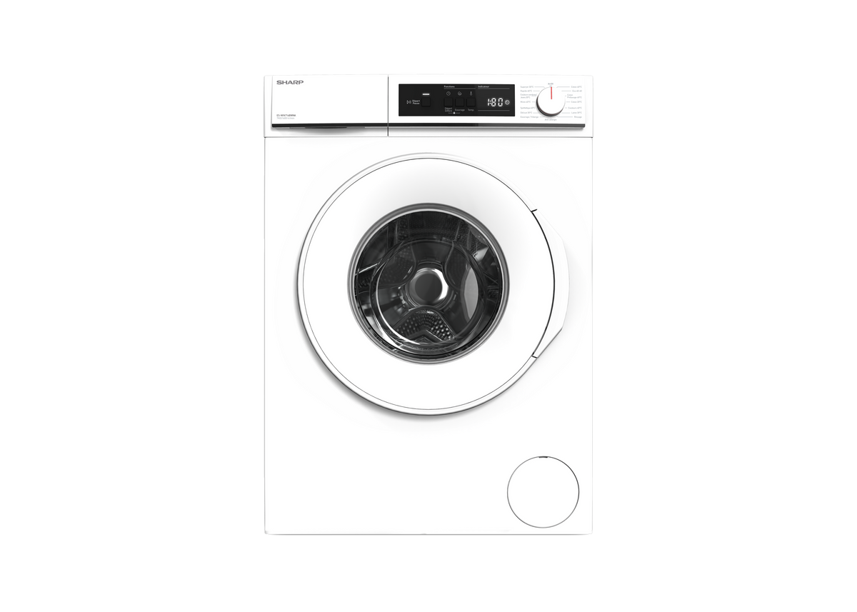 SHARP ES-NFA714BWNA-FR Pose libre Lave-linge 7 kg 1400 tr/min Classe A