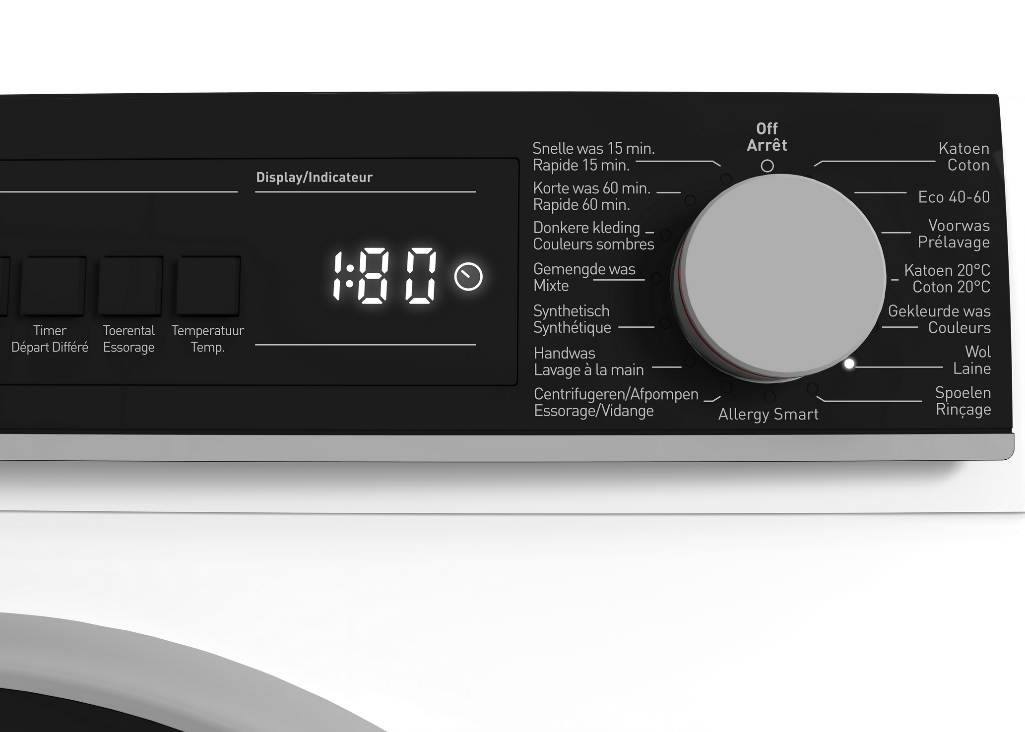 SHARP ES-NB814WNA-BE Freestanding Washing Machine 8 kg 1400 RPM A Class