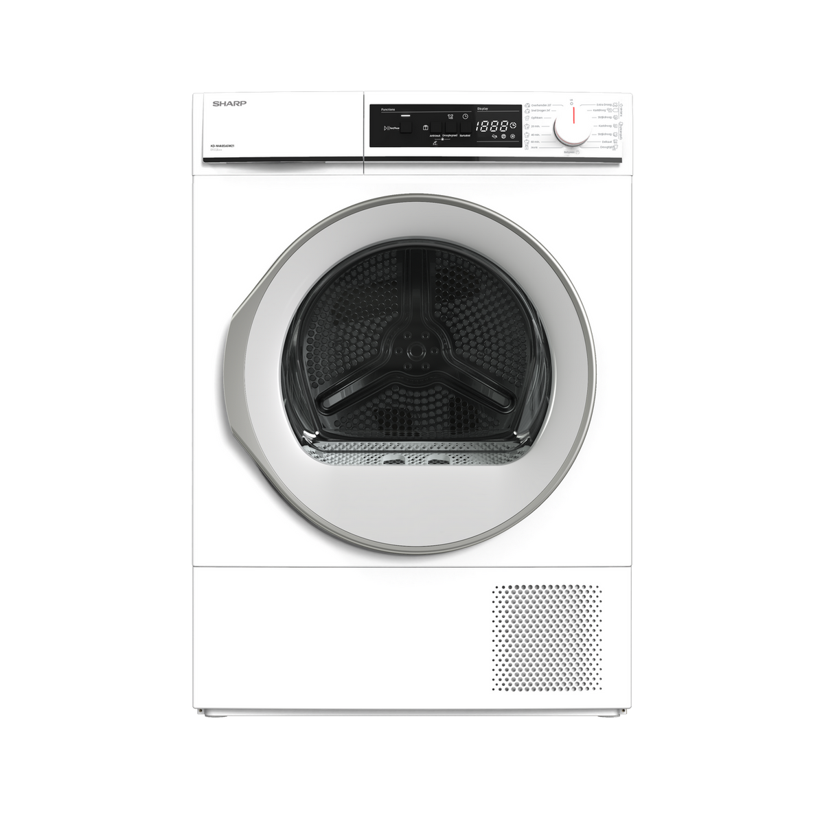 SHARP KD-NHA8S6GW21-BX Freestanding Tumble Dryer 8 kg A++ with Heat Pu