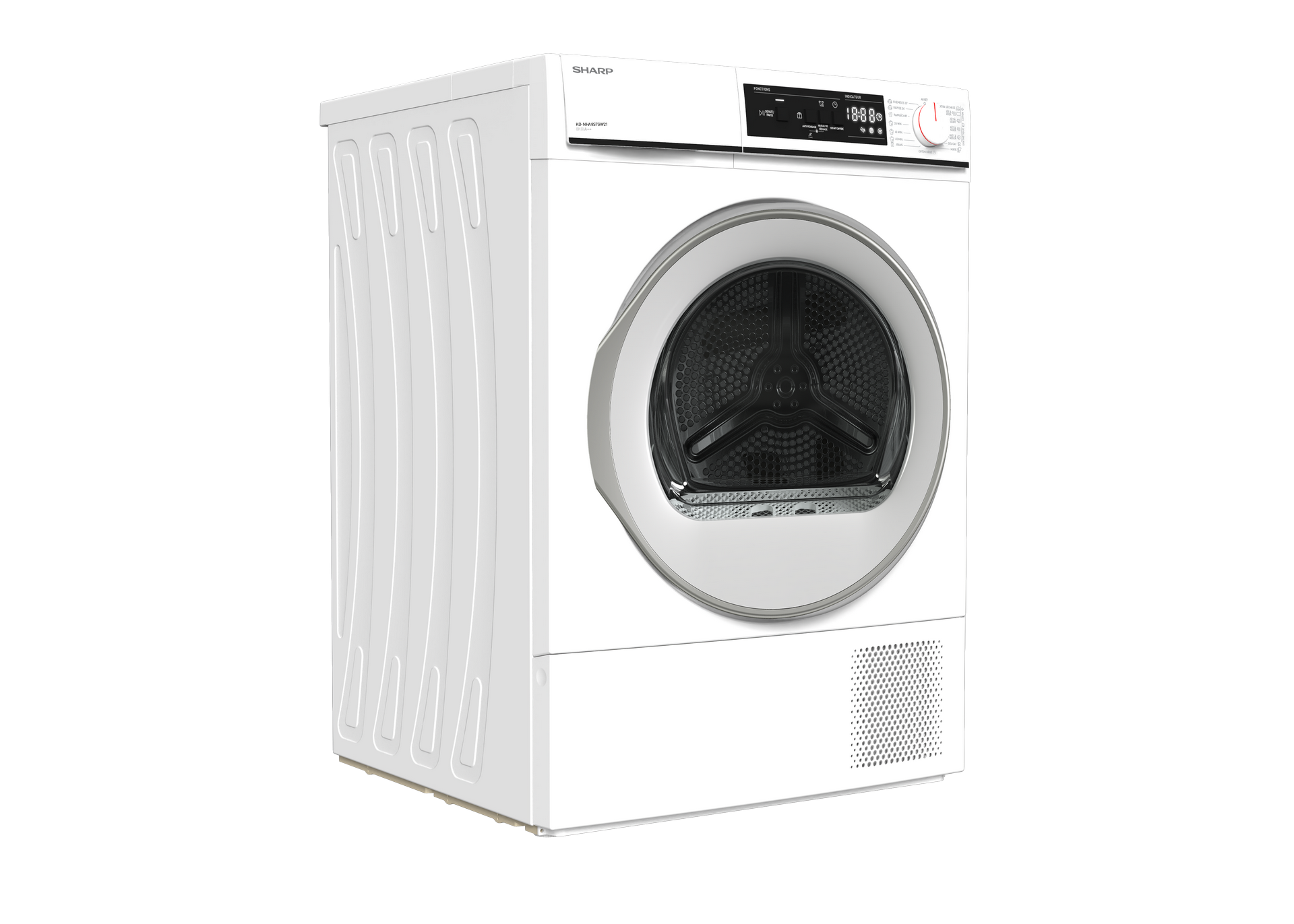 SHARP KD-NHA8S6GW21-BX Freestanding Tumble Dryer 8 kg A++ with Heat Pu