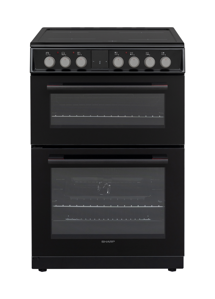Sharp KF-66DVDD04BM1K-EN Forn doble vitroceràmic independent 60x60cm, negre