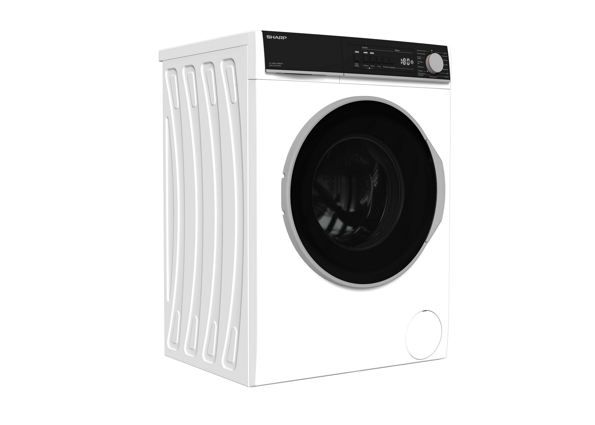 SHARP ES-NB814AWNA9-BX Freestanding Washing Machine 8 kg 1400 RPM A Class