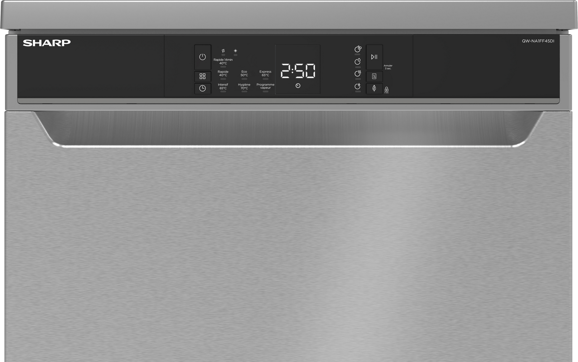 SHARP QW-NA1FF45DI Freestanding 60cm Dishwasher 16PS 45 db D Class