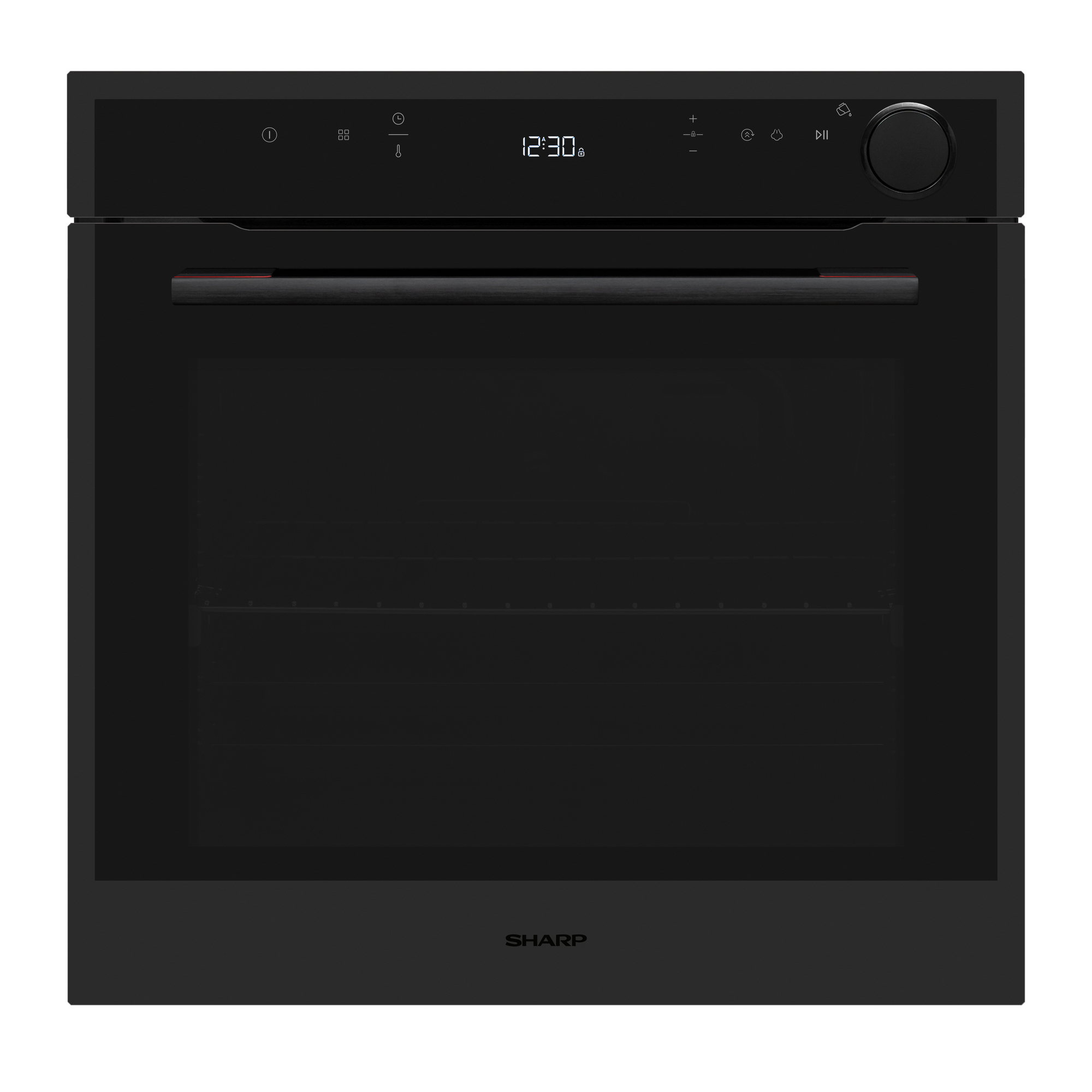 Sharp KA-73F68BNH-EU Four encastrable 78 litres Multifonction � vapeur, Noir Mat