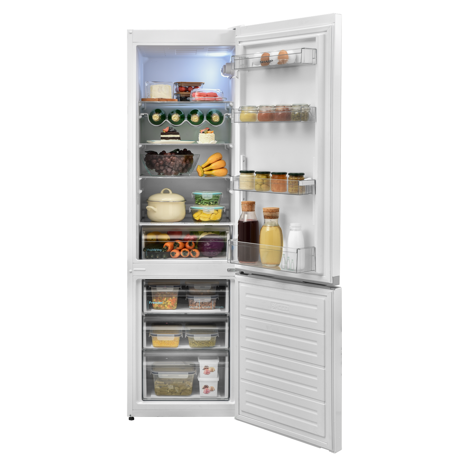 SHARP SJ-FBB05DTXWE-EU 54cm Fridge-Freezer