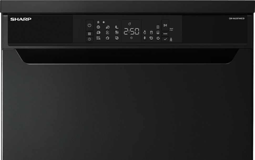 SHARP QW-NA2XF44ECB Freestanding 60cm Dishwasher 14PS 44 db C Class