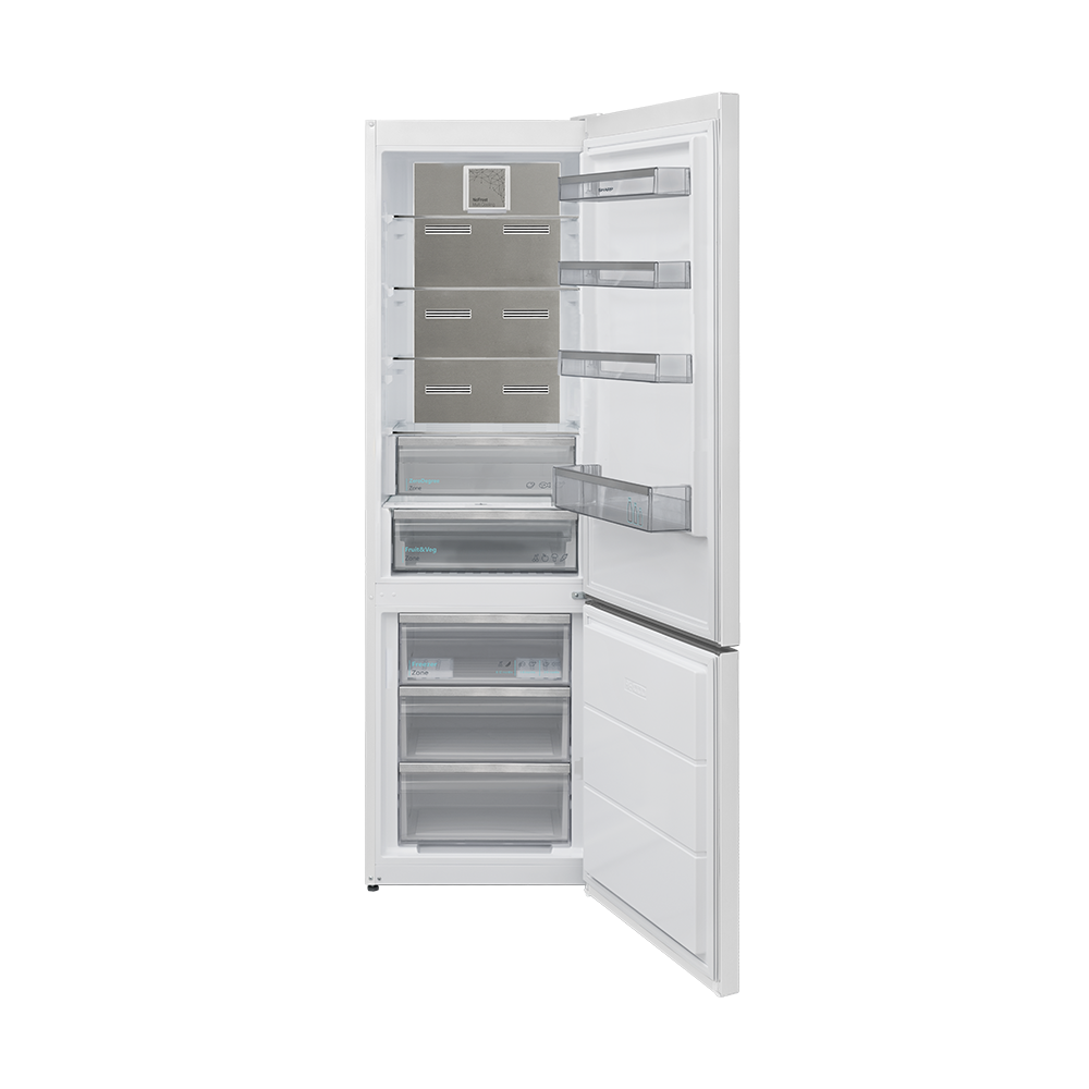 SHARP SJ-NBA42IHWC-ES Frigorífico combinado NF de 60 cm com Classe C, 366 L