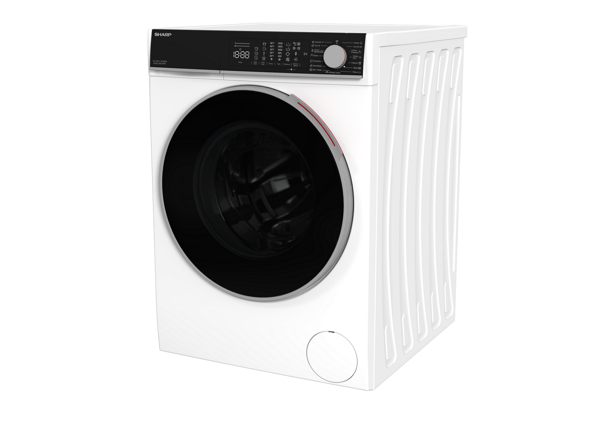 SHARP ES-NFL214CWDA-EE Freestanding Washing Machine 12 kg 1400 RPM A Class