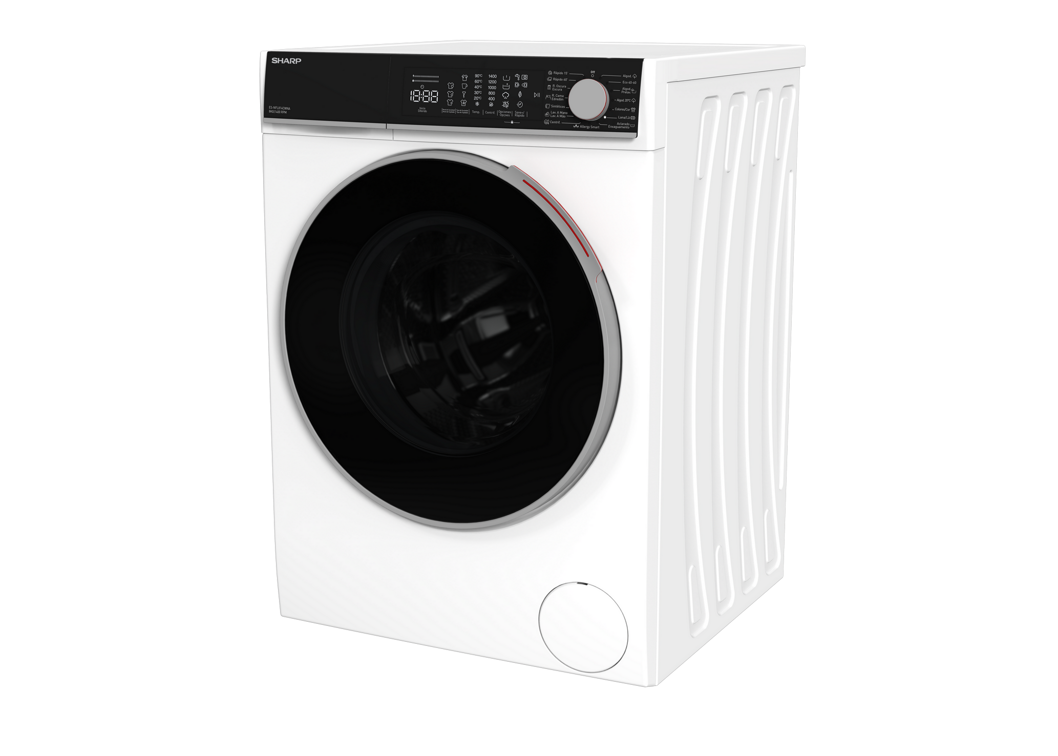 SHARP ES-NFL814CWNA-ES Freestanding Washing Machine 8 kg 1400 RPM A Class