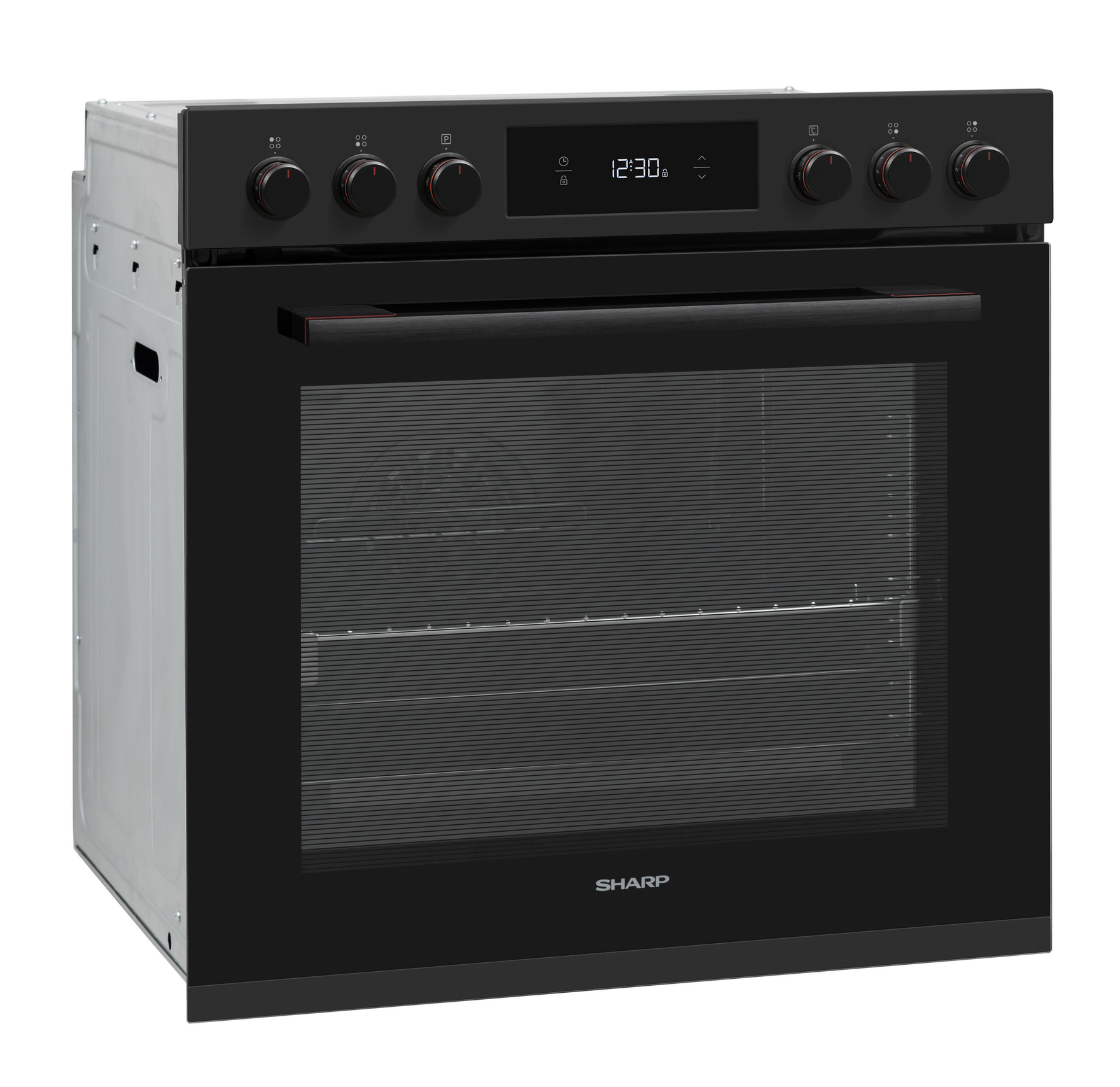 Sharp K-72P19BNH-EU Built-In 78lt. Polyvalent Multifunction Oven, Matte Black