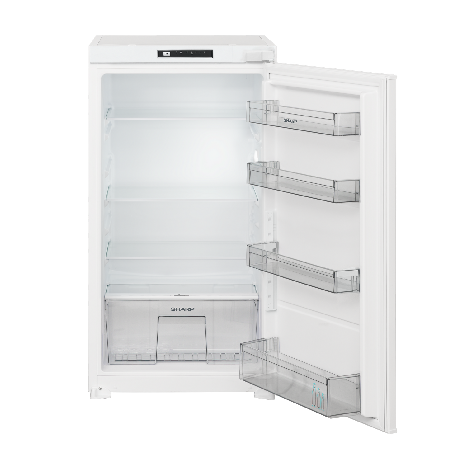 SHARP SJ-LD155E0XS-EU 54cm Single Door Refrigerator with D Class, 154