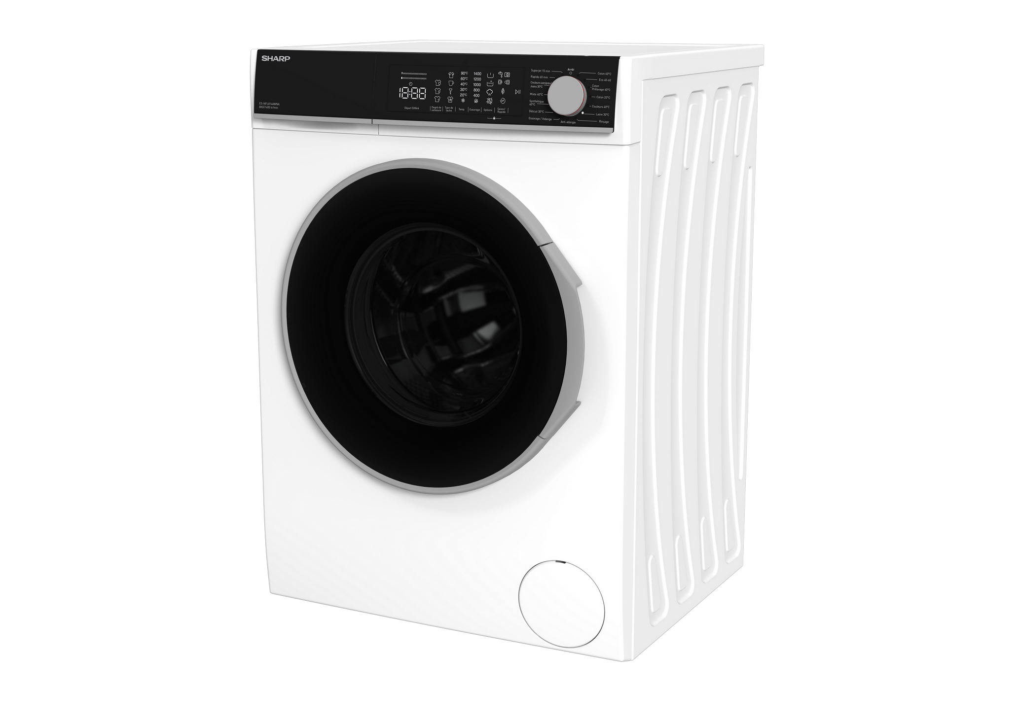 SHARP ES-NFL814AWNA-FR Freestanding Washing Machine 8 kg 1400 RPM A Class