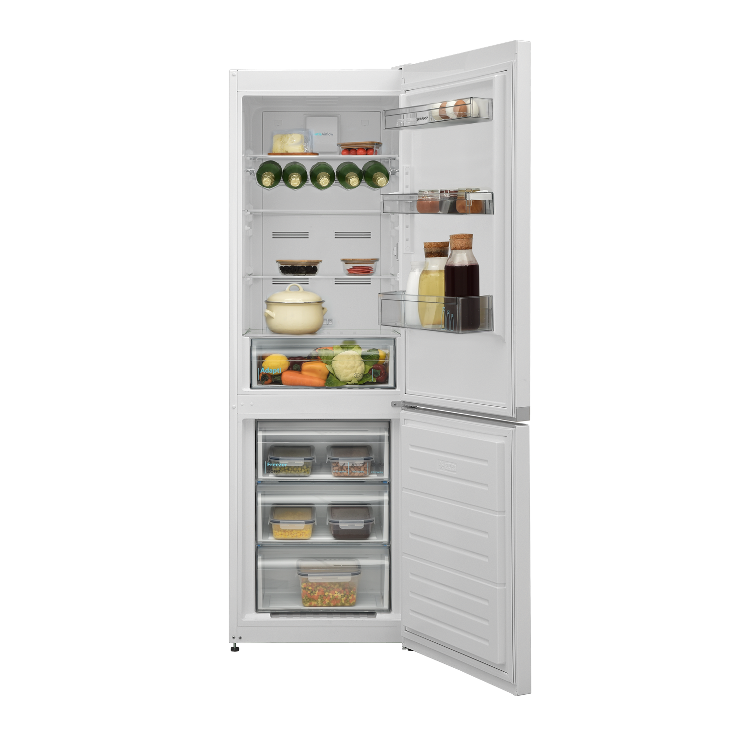 SHARP SJ-NBA09DMXWC-EU 60cm NF Fridge-Freezer