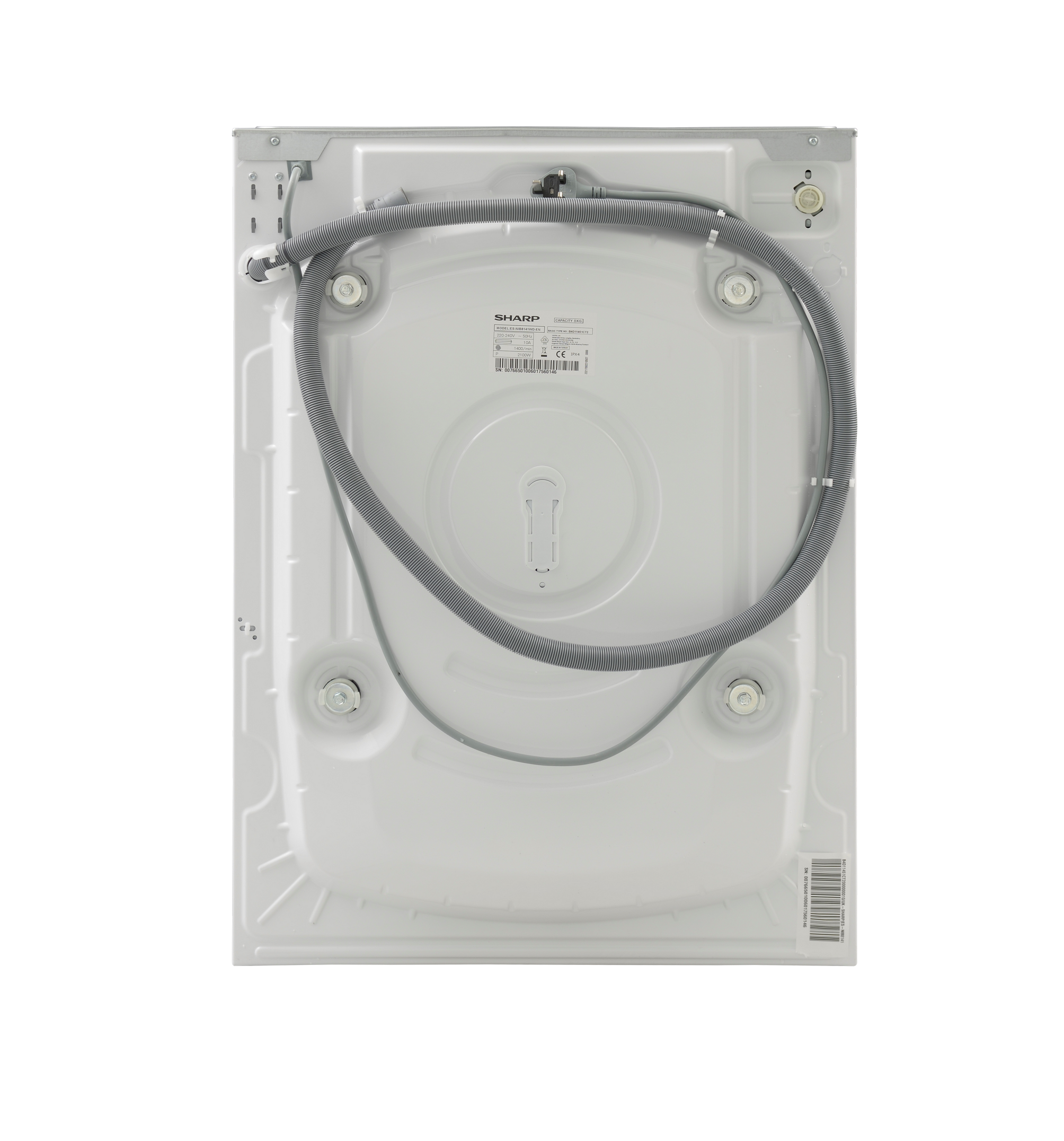 SHARP ES-NIB814BWNA-FR Integrated Washing Machine 8 kg 1400 RPM A Class