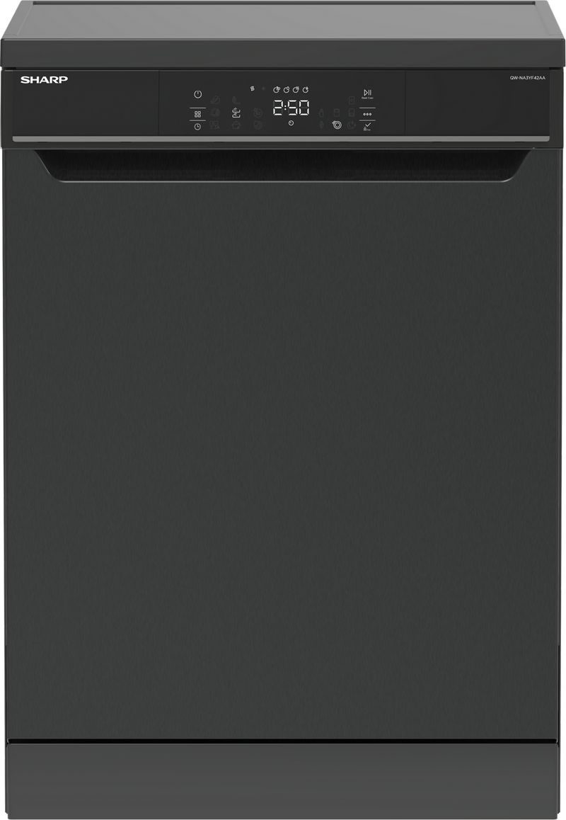 SHARP QW-NA3YF42AA Pose libre Lave-vaisselle 60 cm 14 couverts 42 dB C