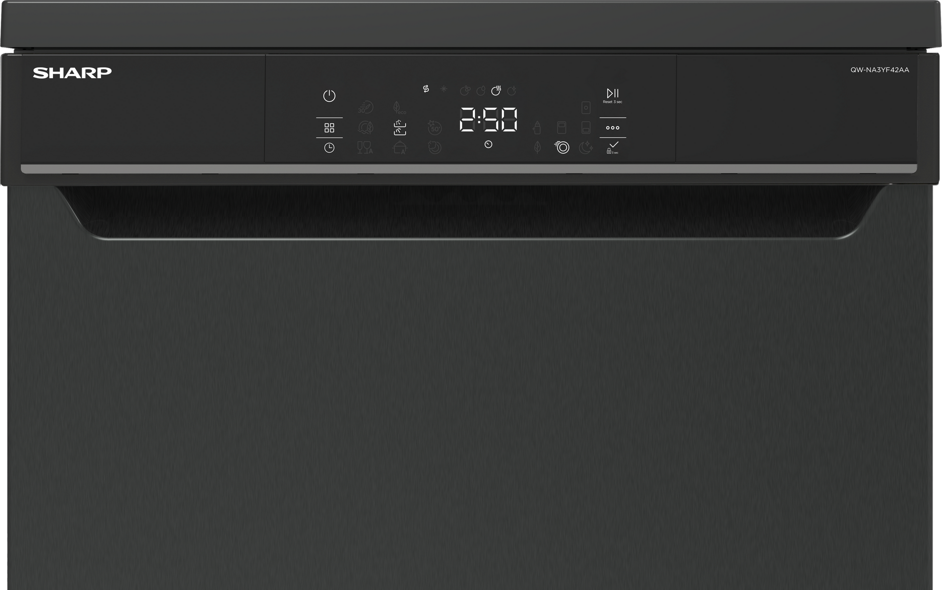 SHARP QW-NA3YF42AA Freestanding 60cm Dishwasher 14PS 42 db A Class