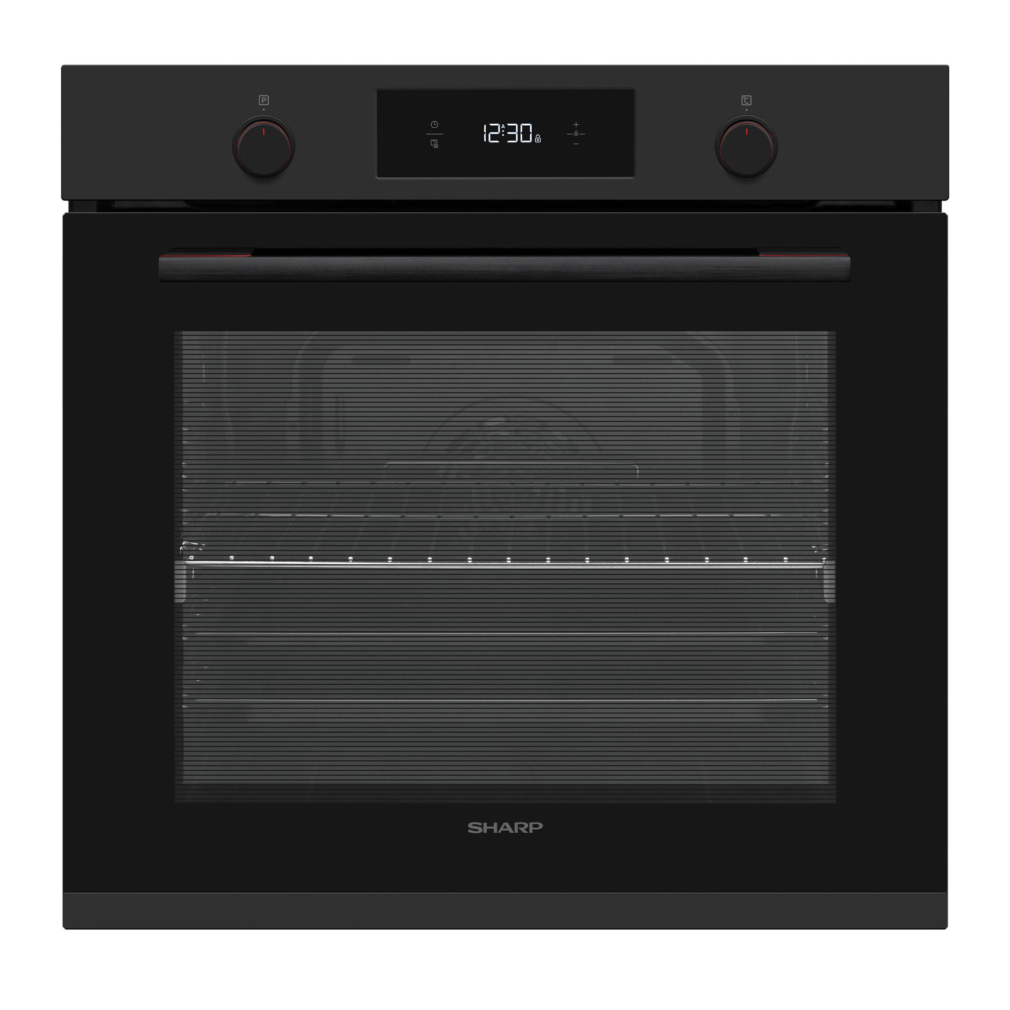 Forn multifunció pirolític integrat Sharp K-71P28BNH-EU de 78 lt, negre mat