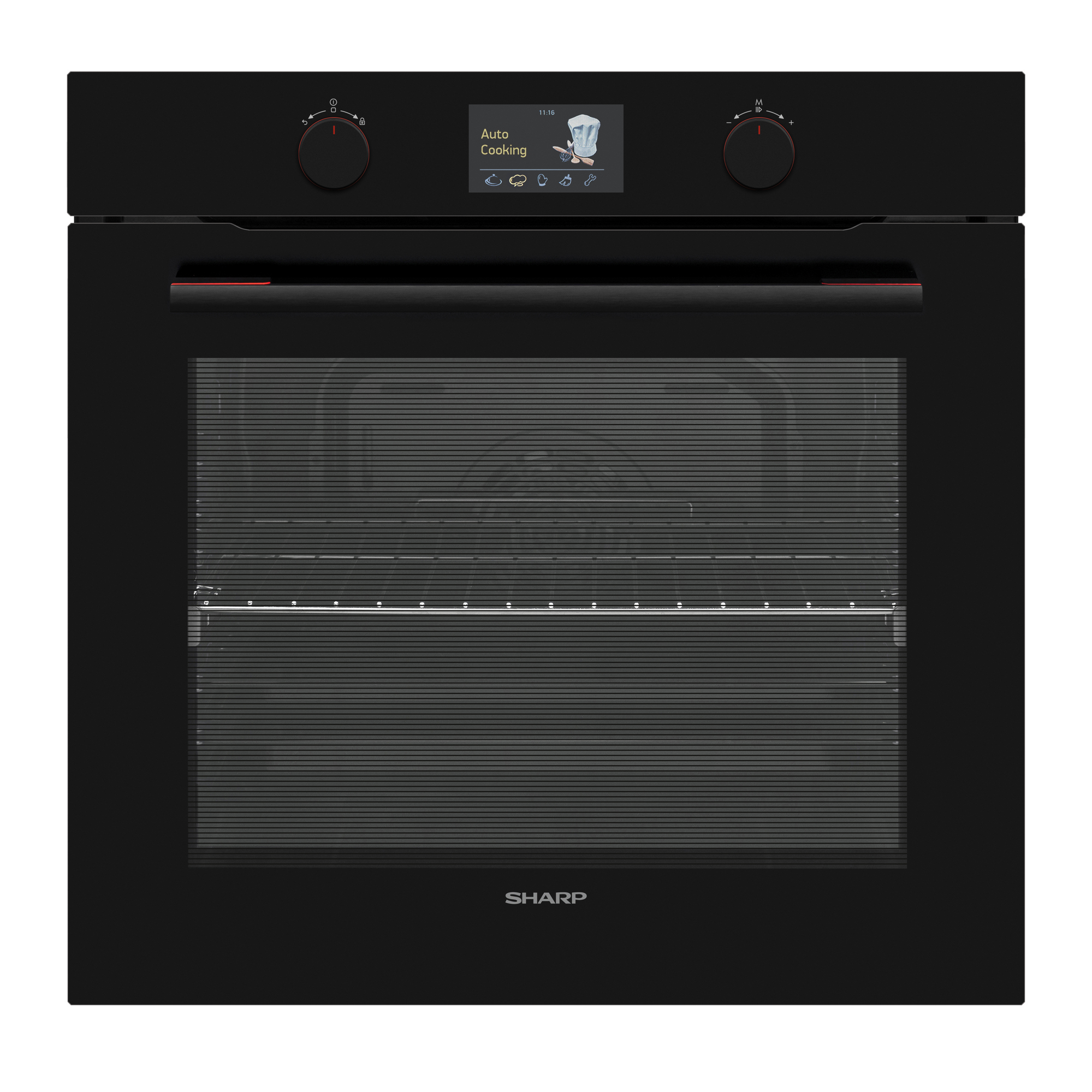 Sharp KA-70S51BNM-EU Four encastrable 78 litres Standard Multifonction, Noir