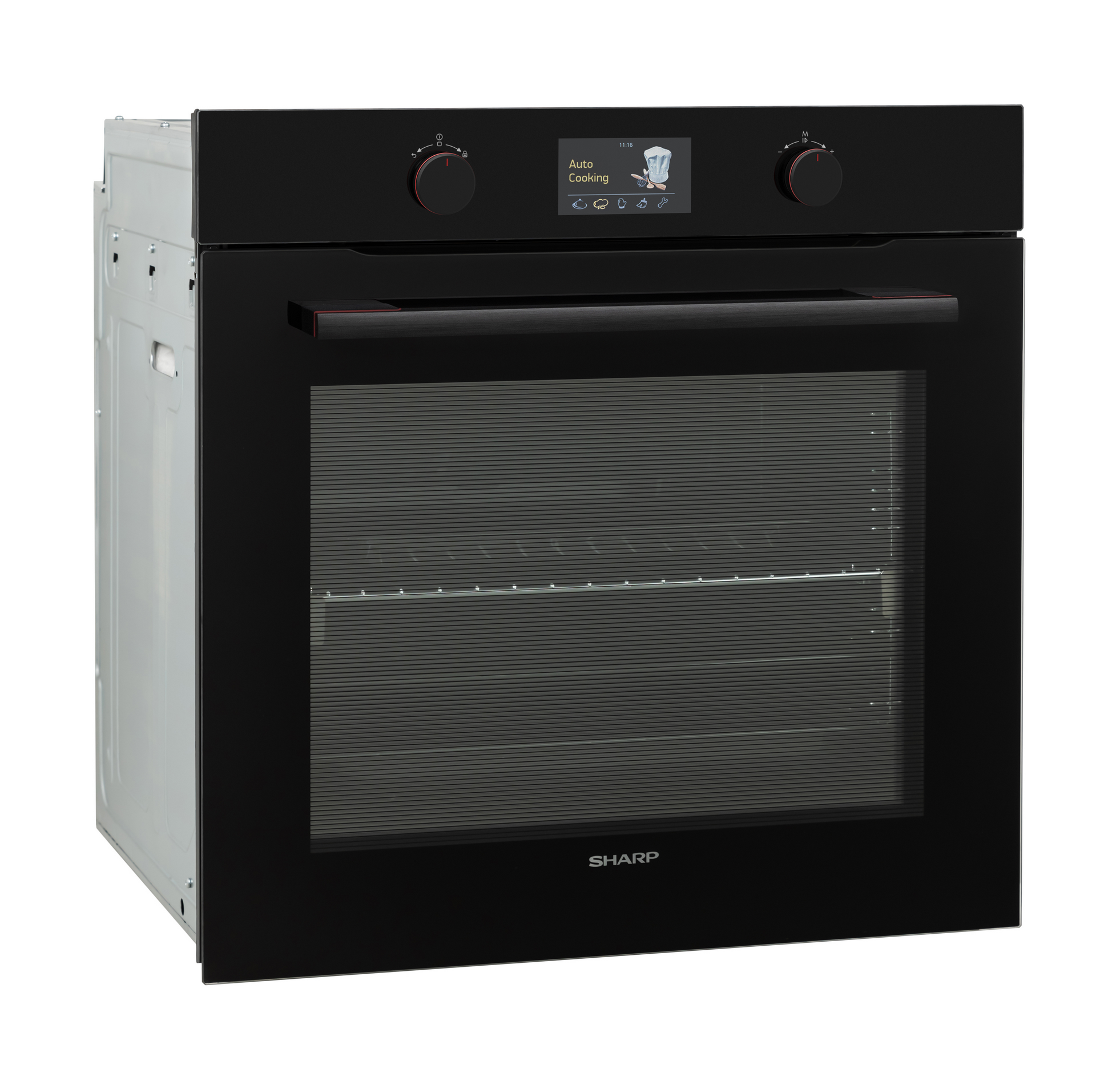 Sharp KA-70S51BNM-EU Built-In 78lt. Standard Multifunction Oven, Black