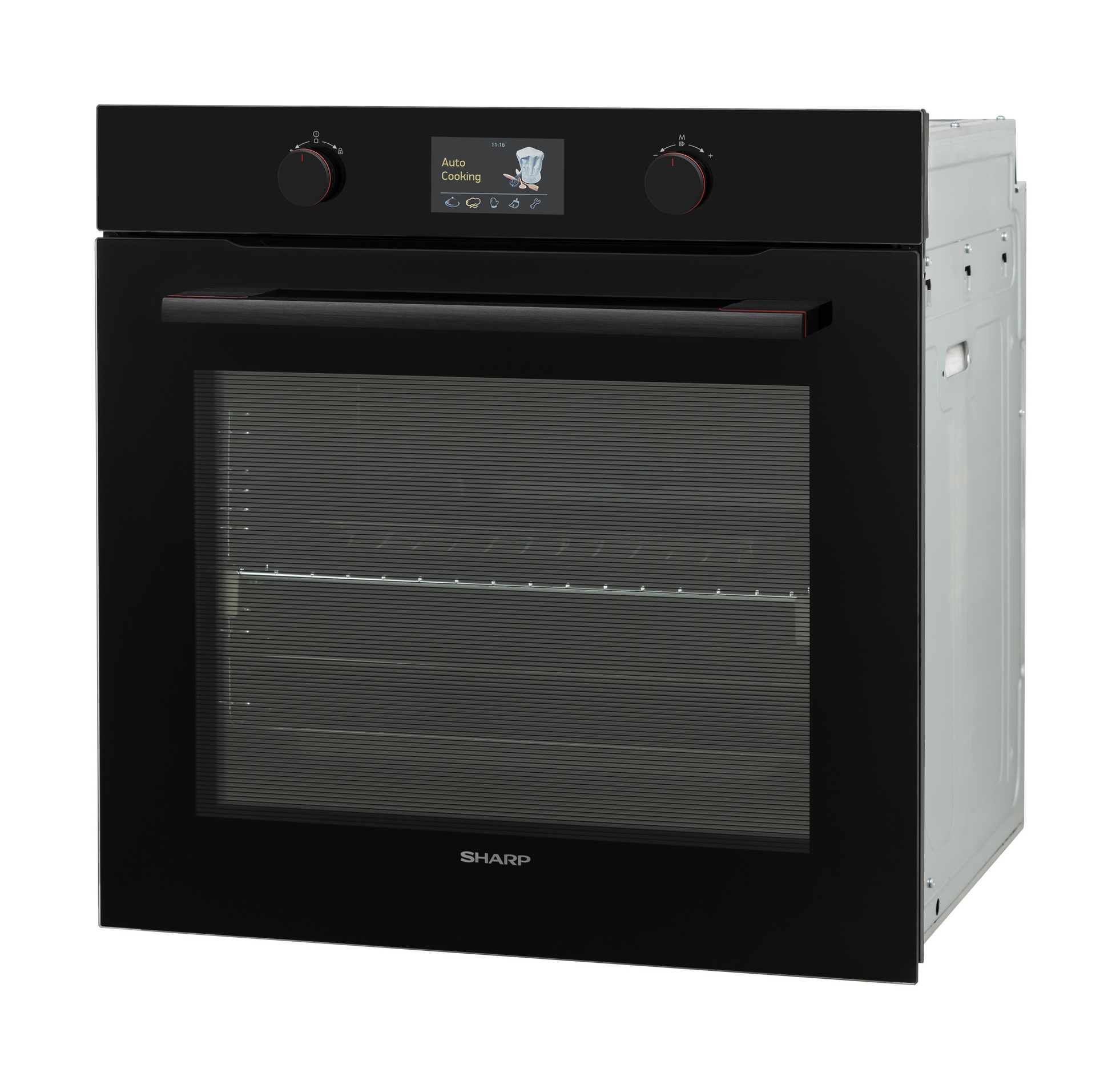 Sharp KA-70S51BNM-EU Built-In 78lt. Standard Multifunction Oven, Black