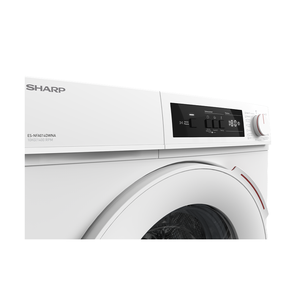 Sharp ES-NFA014DWNA-ES Freestanding Washing Machine