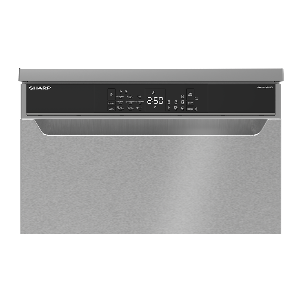 SHARP QW-NA2XF44CI-ES Freestanding 60 cm Dishwasher 14 PS 44 db C Class with EcoBox Technology