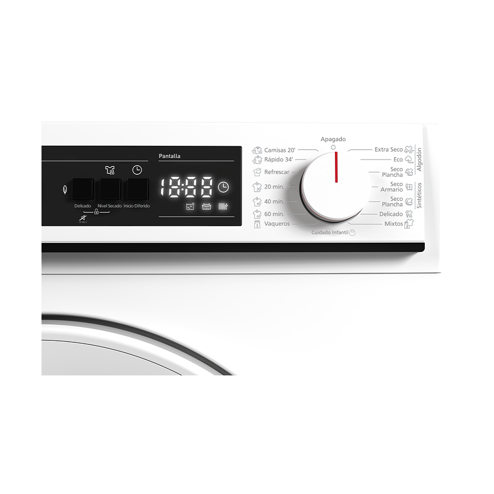 Sharp KD-NHA8S6GWE-ES Freestanding Tumble Dryer