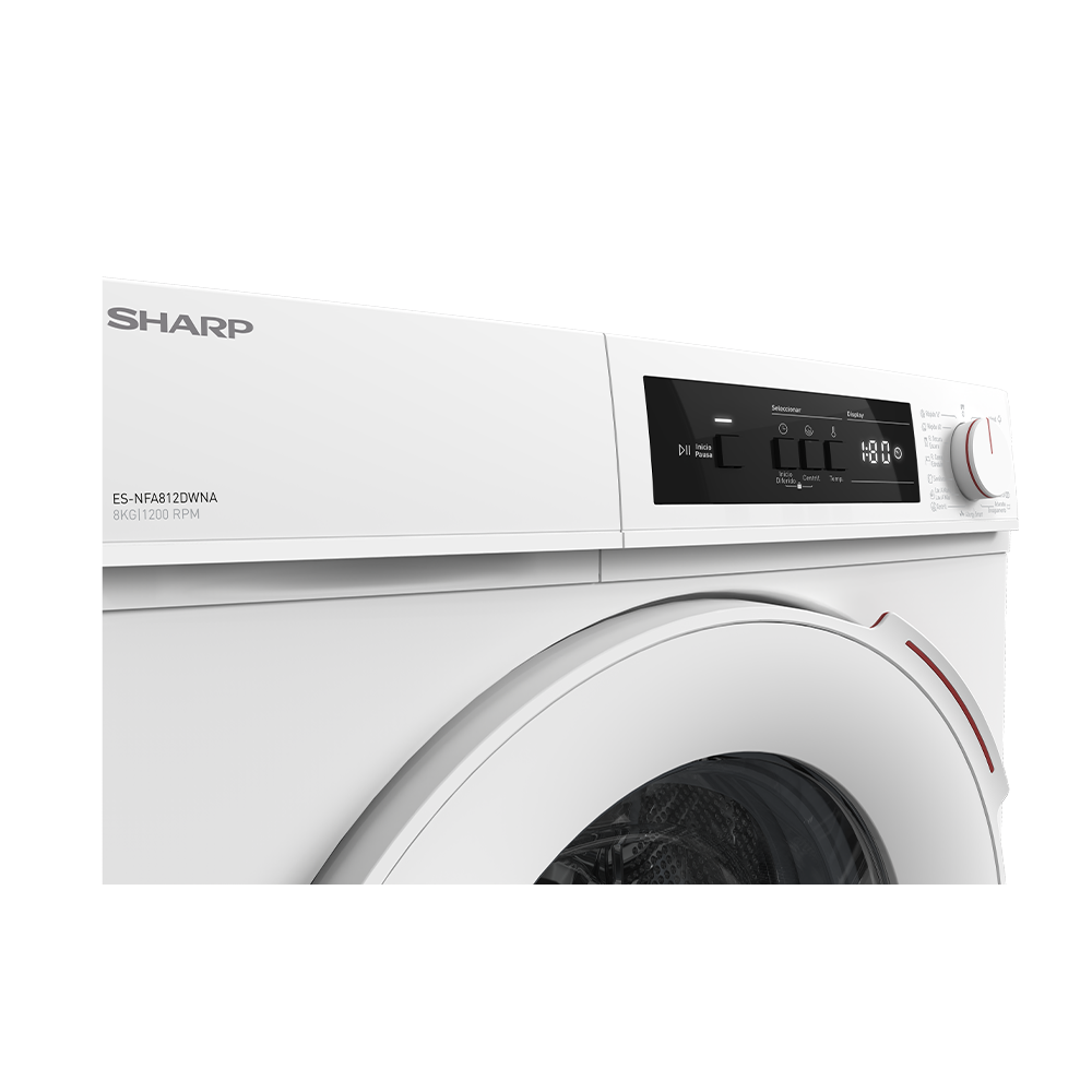 Sharp ES-NFA812DWNA-ES Freestanding Washing Machine