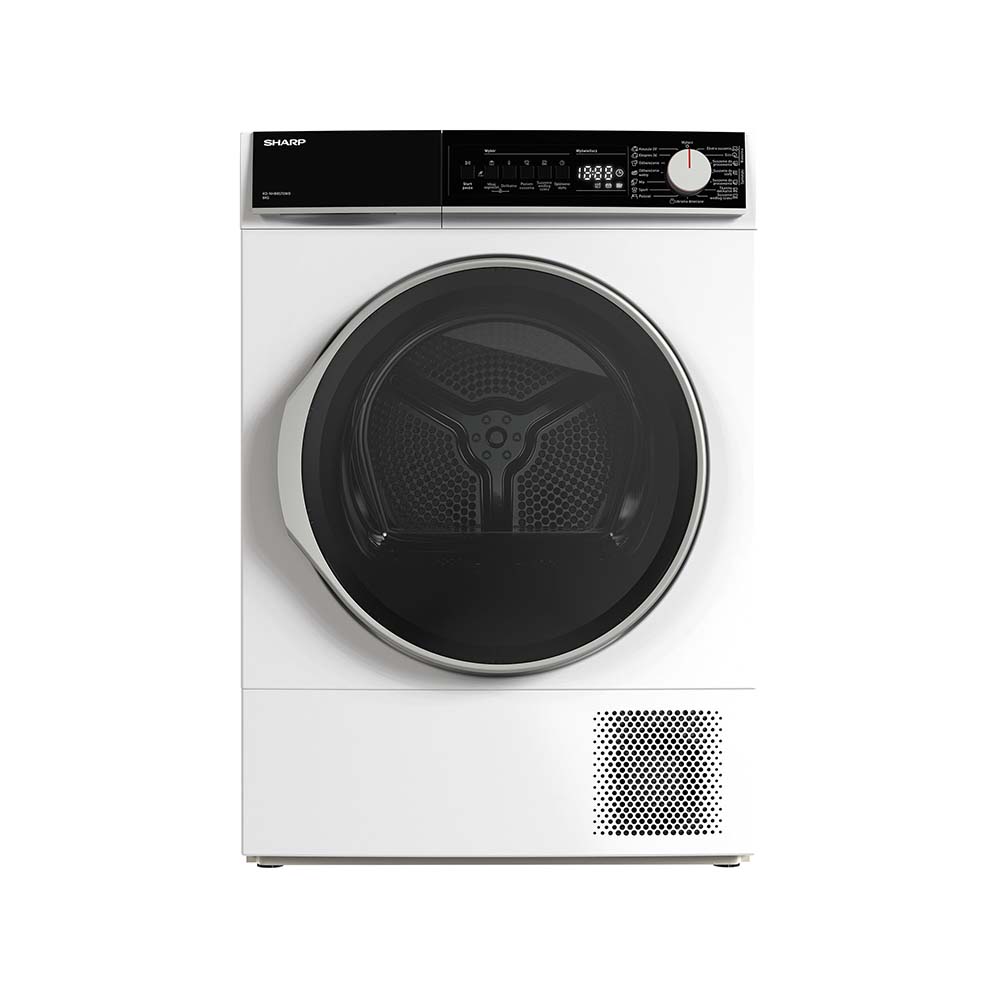 Sharp KD-NHB8S7GWD-PL Freestanding Tumble Dryer