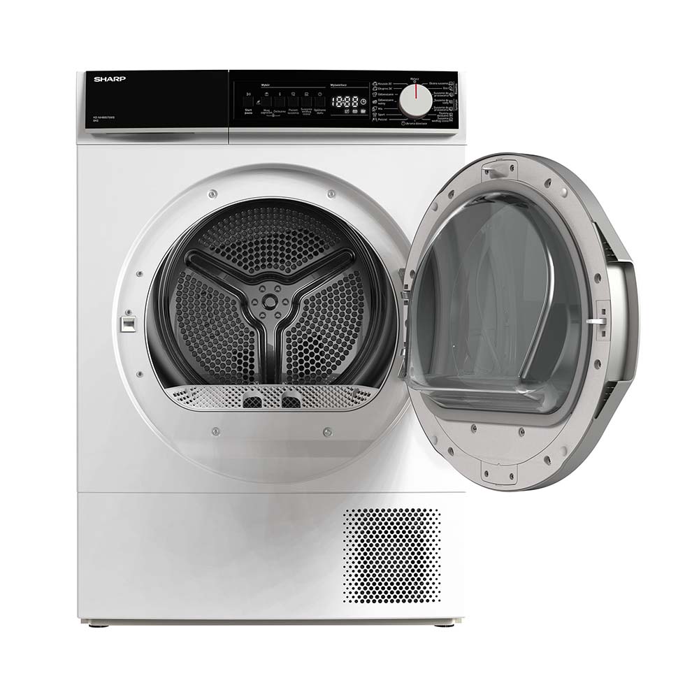 Sharp KD-NHB8S7GWD-PL Freestanding Tumble Dryer