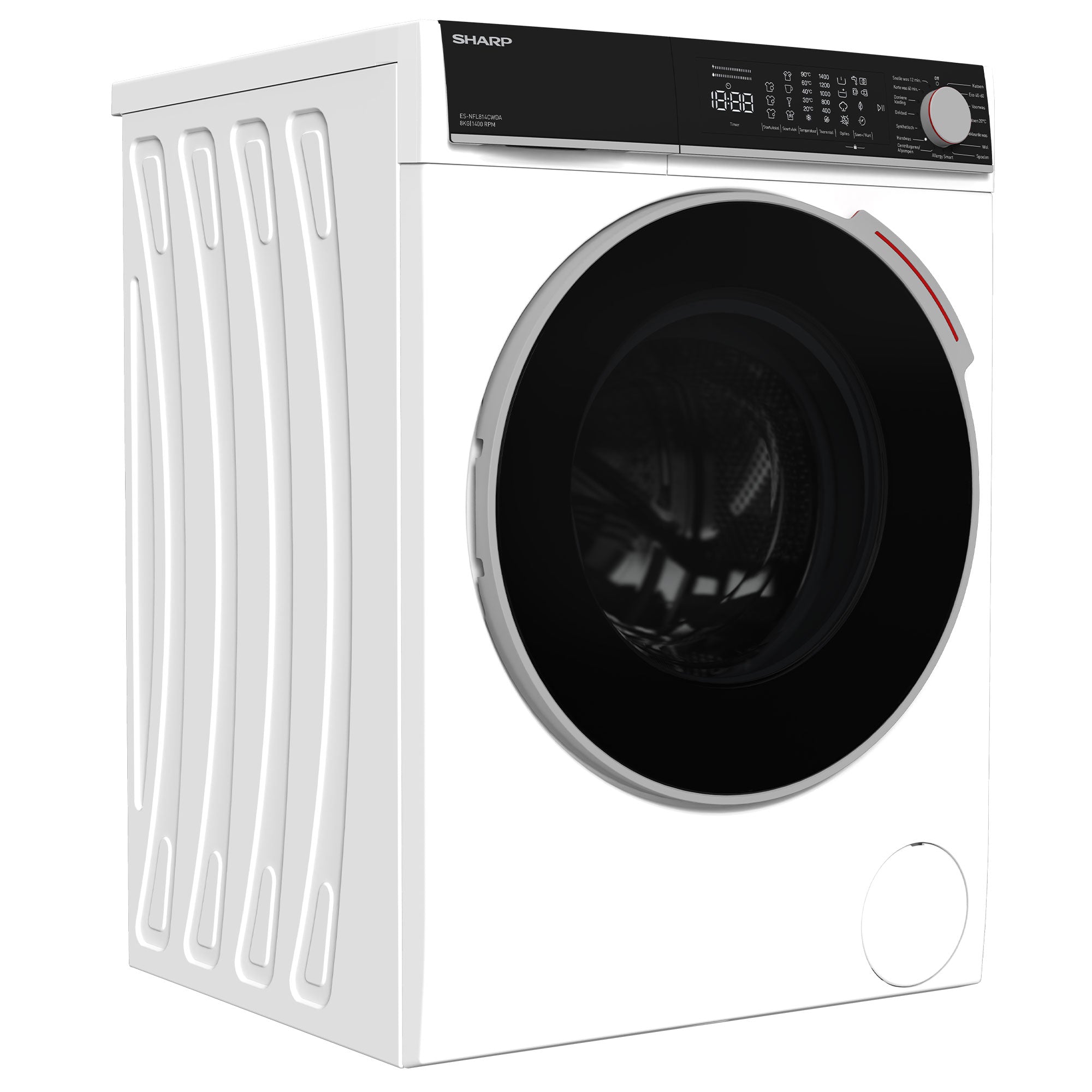 SHARP ES-NFL814CWDA-BX Free-Standing Washing Machine