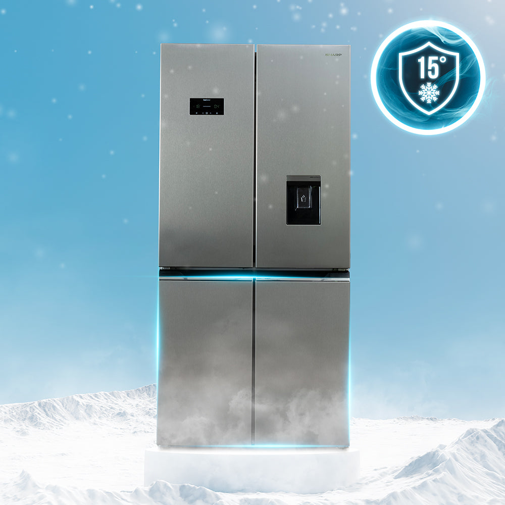 SHARP SJ-SC41CHXAE-EU 60cm NF Upright Freezer with E Class, 279 L