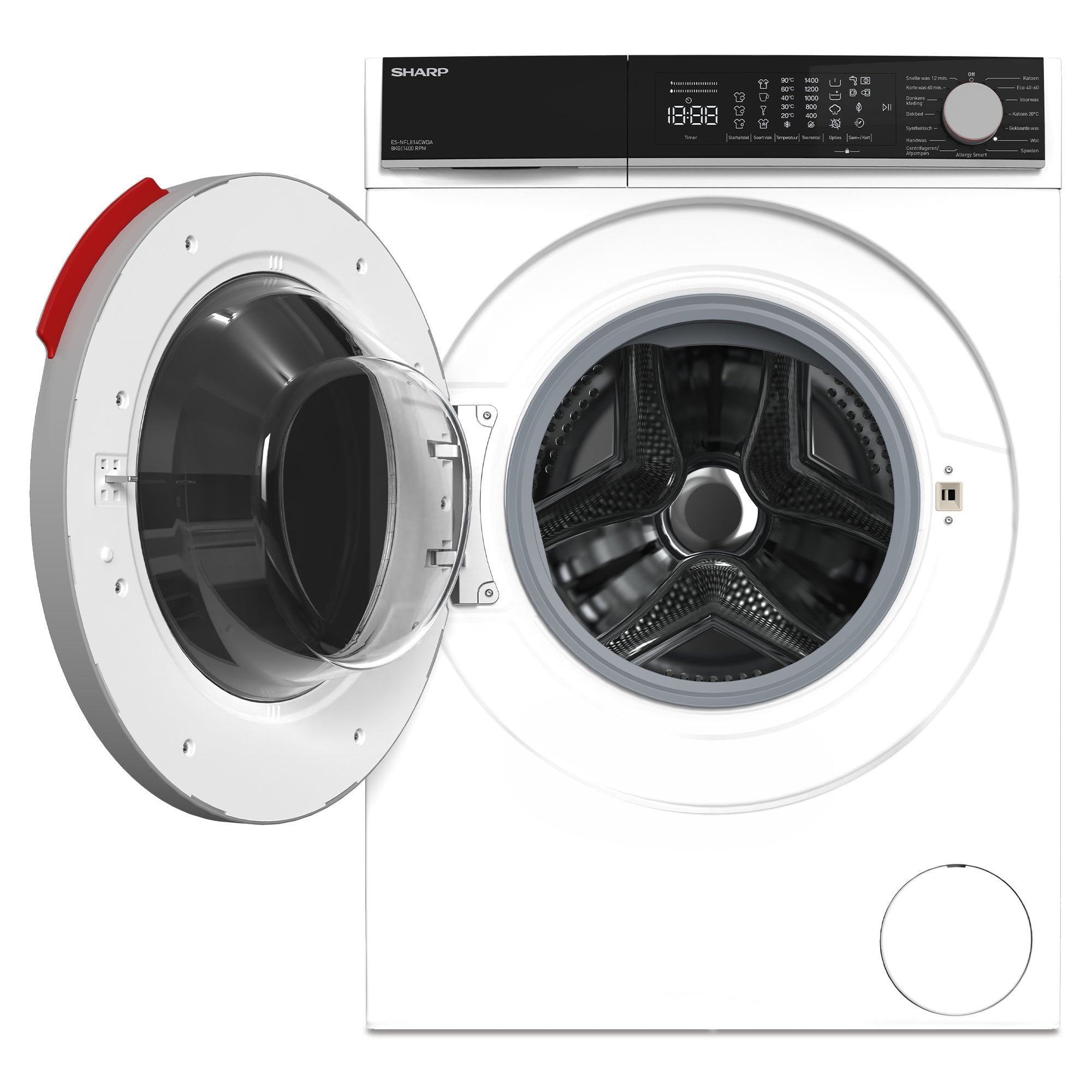 SHARP ES-NFL814CWDA-BX Free-Standing Washing Machine