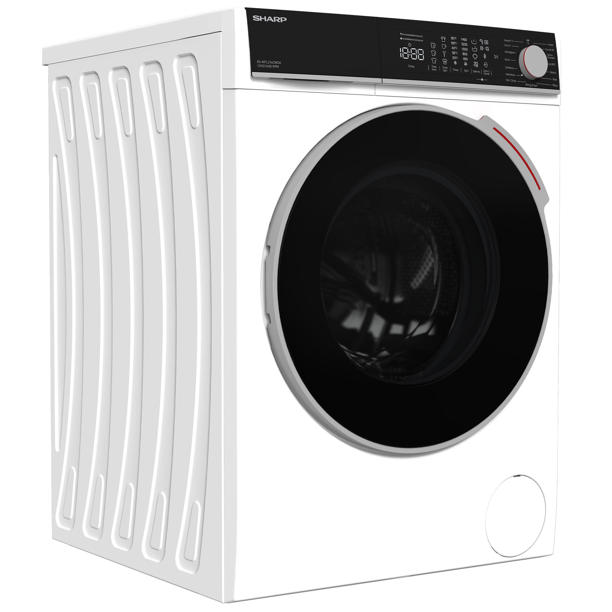 SHARP ES-NFL214CWDA-EN Freestanding Washing Machine 12 kg 1400 RPM A Class