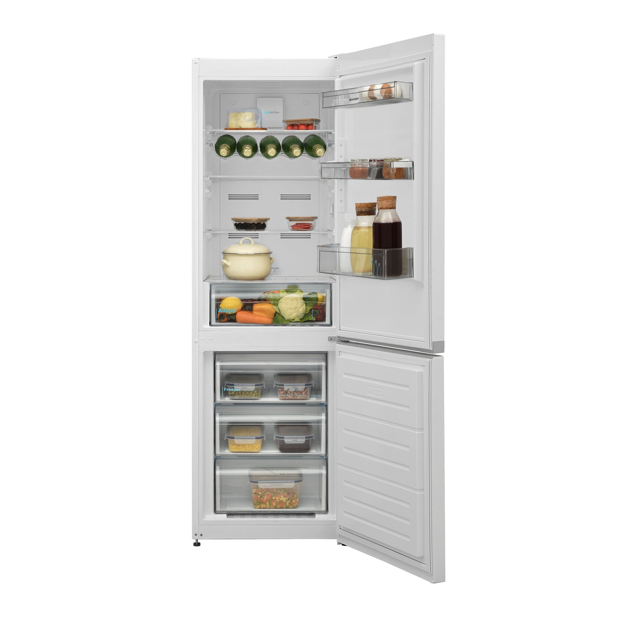 SHARP SJ-FBA09DMXWE-EU 60cm NF Fridge-Freezer