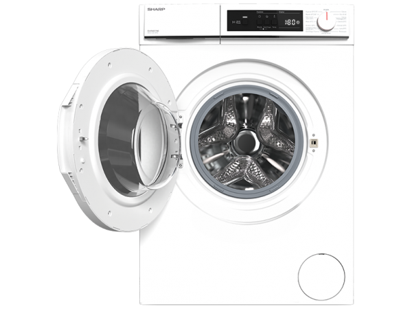 SHARP ES NFA812DWB1-IT Lavatrice 8 Kg - LED Display - Velocità max  centrifuga 1200 Rpm - Allergy Smart - EcoLogicSystem - Programma rapido 15  min - anti-trabocco / schiuma - Blocco bambini 