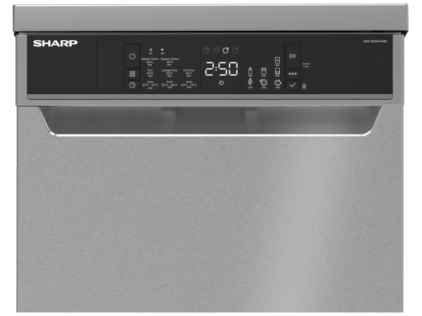SHARP QW-HD46I44AX 3eme tiroir 15 couverts 60 cm - Lave vaisselle